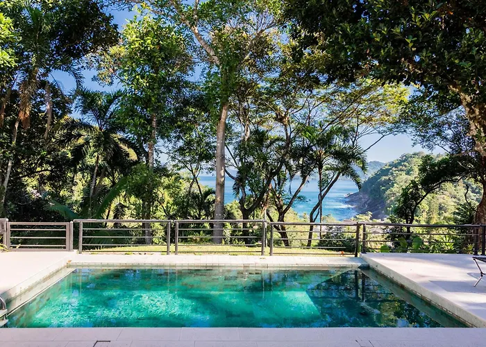 Villa Ubud - Casa Com Piscina Privativa E Vista Para O Mar Em Ubatuba